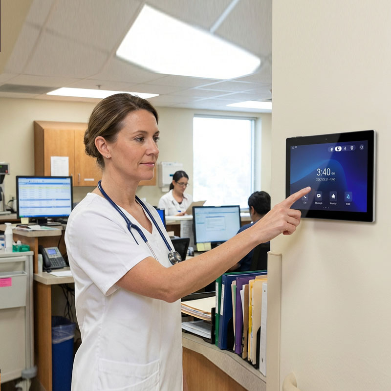 YC-SM10P Smart Home Wall Mount POE Tablet-3