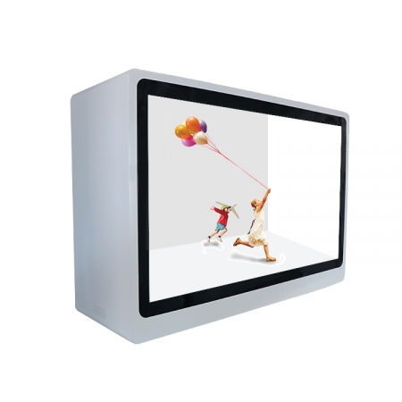YC-550LT 55 inch Transparent LCD Screen Display Cabinet Advertising ...