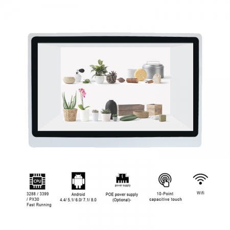 YC-550LT 55 inch Transparent LCD Screen Display Cabinet Advertising ...
