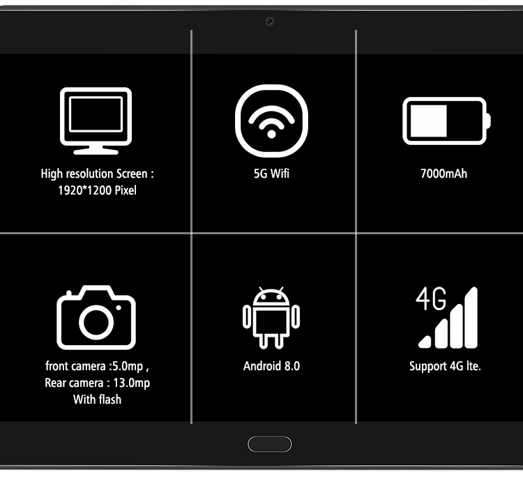 YC-108 10.5 Touch Screen Android Tablet