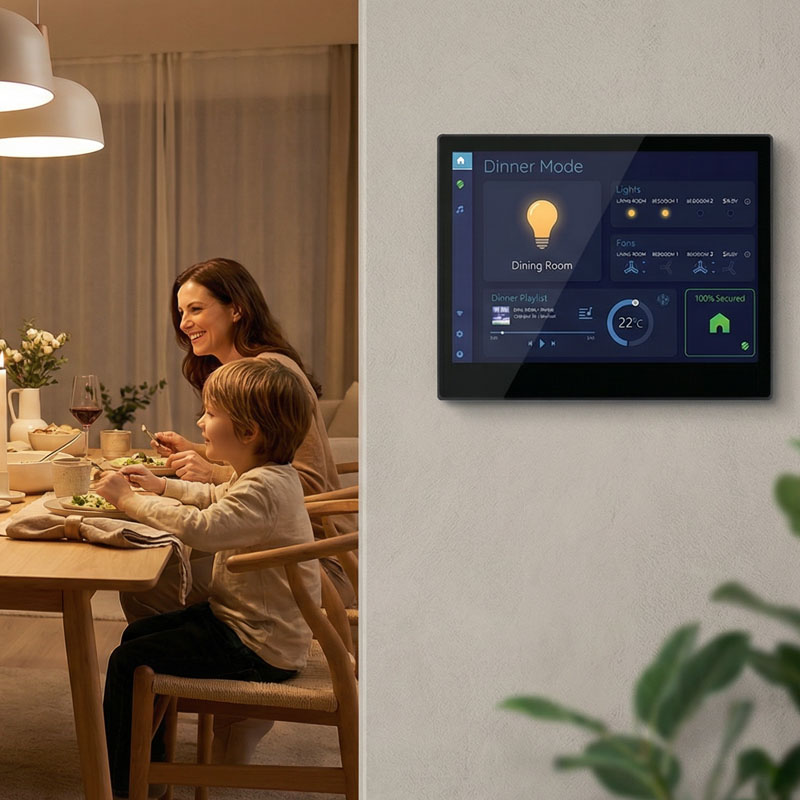 YC-SM10P Smart Home Wall Mount POE Tablet-3