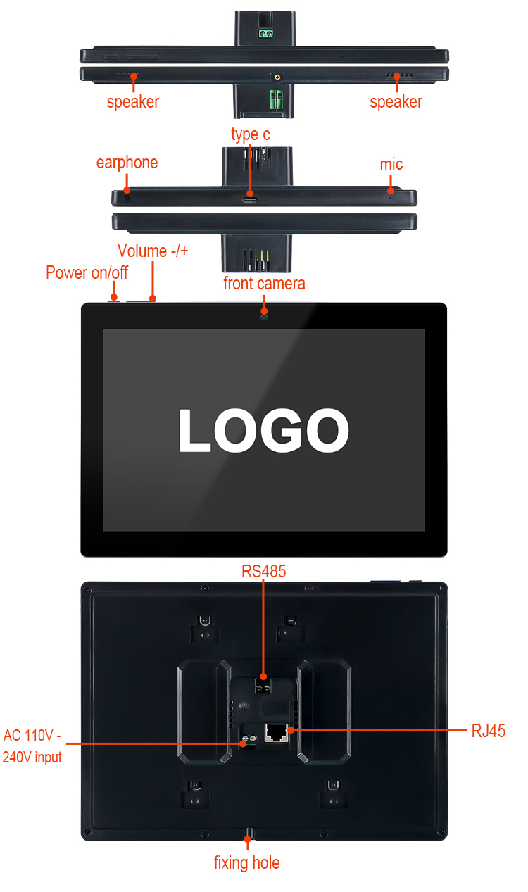 SM1011 Debian YC-SM1011 Smart Home Touch Control Panel