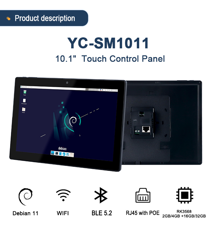 SM1011 Debian YC-SM1011 Smart Home Touch Control Panel