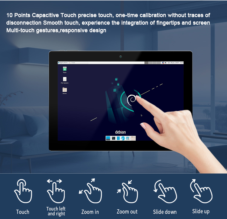 SM1011 Debian YC-SM1011 Smart Home Touch Control Panel