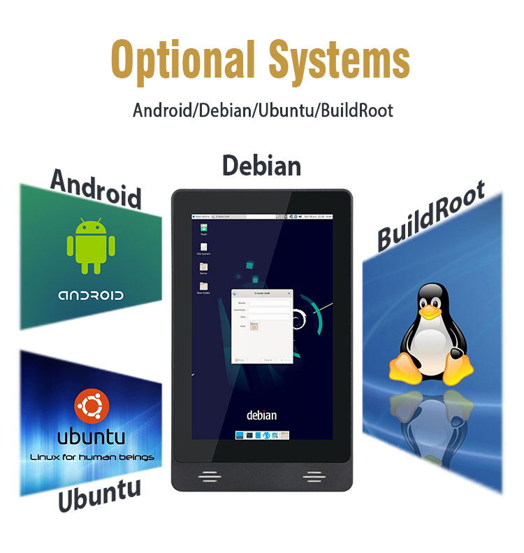 YC-83P 8 inch Linux Debian Wall Mounted Touch Screen Tablet2