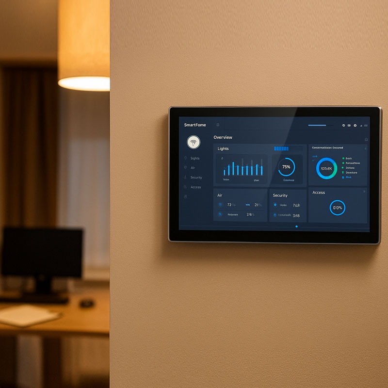 YC-SM08M 8″ PoE Smart Home Automation Touch Control Panel
