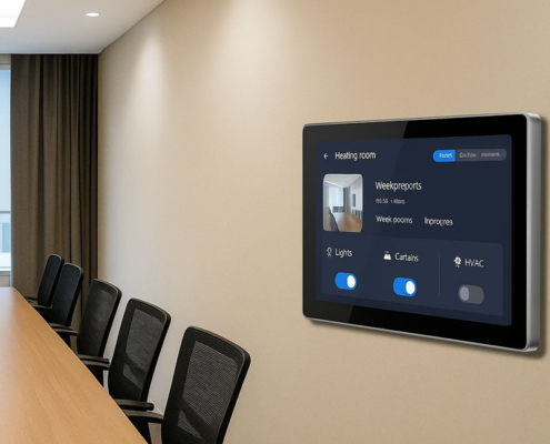 YC-SM08M PoE Smart Home Automation Touch Control Panel