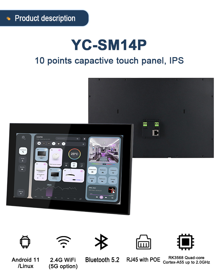 SM14P Smart home control panel-1