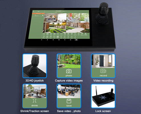 YC-PTZ10 PTZ Camera Touch Screen Controller with 3D/4D Joystick