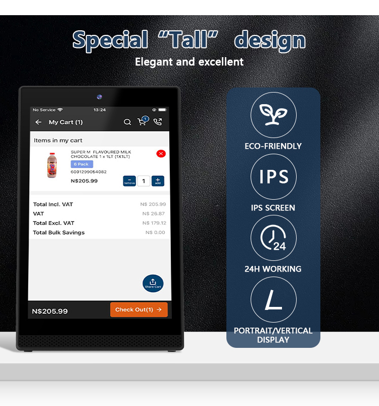 YC-L106 10.1-inch Android L-Shaped Vertical Display Tablet (2)