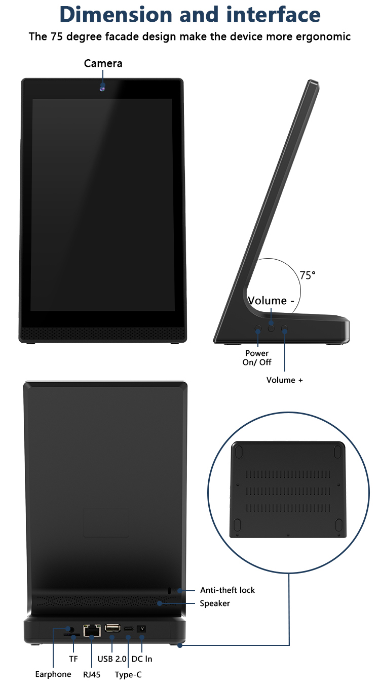 YC-L106 10.1-inch Android L-Shaped Vertical Display Tablet (8)
