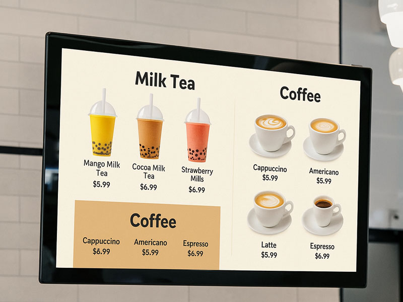 POS Digital Signages display