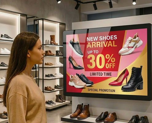 wall mounted digital signage display