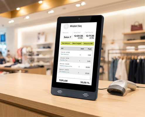 YC-83P 8 inch Touch Screen POS Terminals for Android or Linux