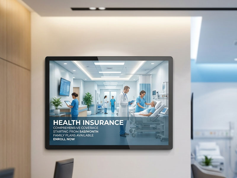 Wall-Mounted Touch Screen Displays