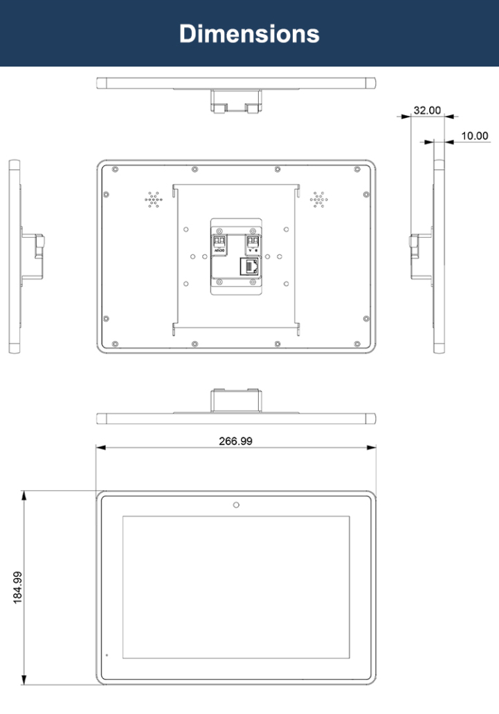YC-LE101T 10 inch In-wall Android Tablet with LED Light