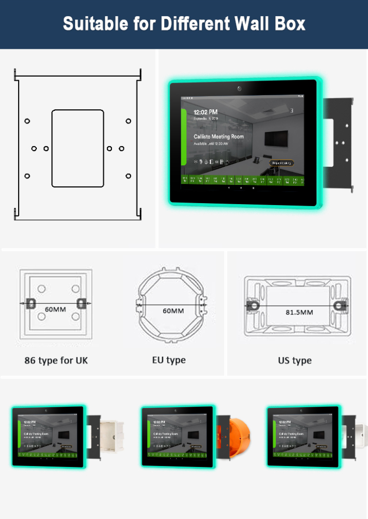 YC-LE101T 10 inch In-wall Android Tablet with LED Light