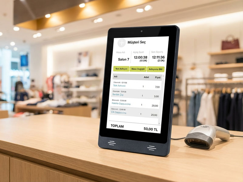 YC-83P 8 inch Touch Screen POS Terminals for Android or Linux