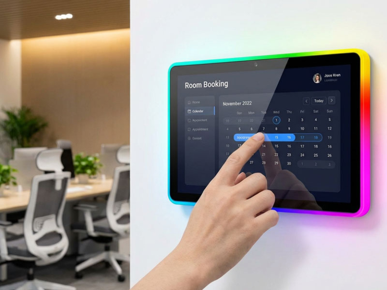 meeting room booking display panels - Portworld