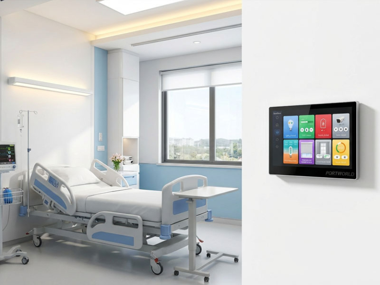 Building Management Control Panel Smart control panel for KNX building management system - Portworld