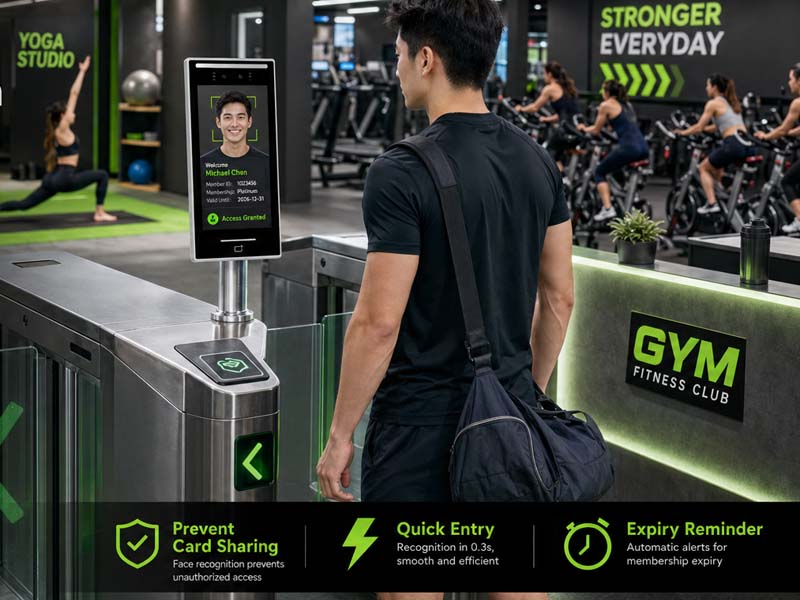 YC-F8018-Inch Face Recognition Access Control Terminal