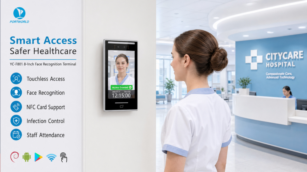 YC-F8018-Inch Face Recognition Access Control Terminal