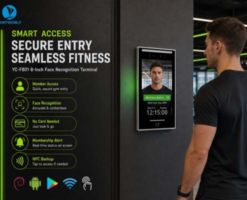 YC-F801 8-Inch Face Recognition Access Control Terminal
