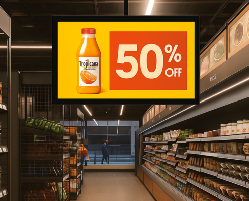 55 inch Wall-Mounted Signage Display | YC-55MT Series
