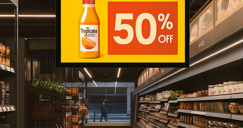 55 inch Wall-Mounted Signage Display | YC-55MT Series
