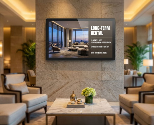 Wall-Mounted Digital Signage display