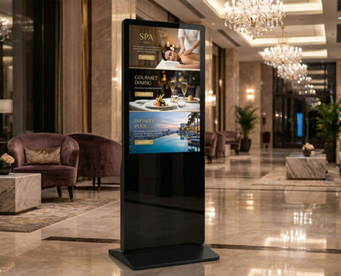 YC-5520FL 55″ Floor Standing Digital Signage