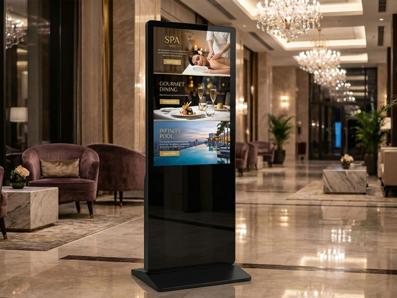 YC-5520FL55″ Floor Standing Digital Signage