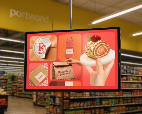 Wall-Mounted Digital Signage display