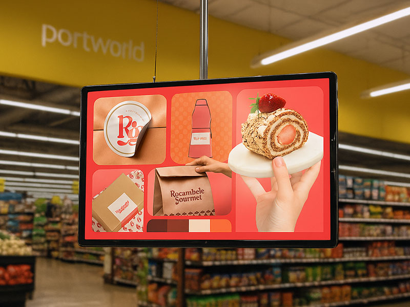 Wall-Mounted Digital Signage display