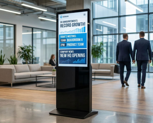 YC-5520FL 55″ Floor Standing Digital Signage