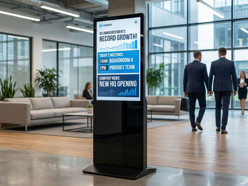 YC-5520FL55″ Floor Standing Digital Signage