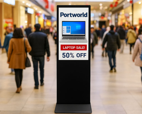 YC-6520FL 65“ Outside Floor Standing Interactive Poster Advertising Display