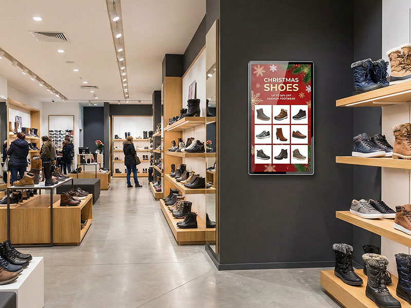 Wall-Mounted Digital Signage display