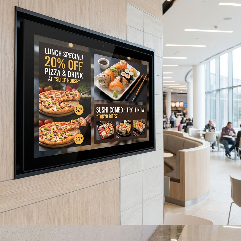 Wall-Mounted Digital Signage