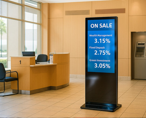 YC-5520FL 55″ Floor Standing Digital Signage