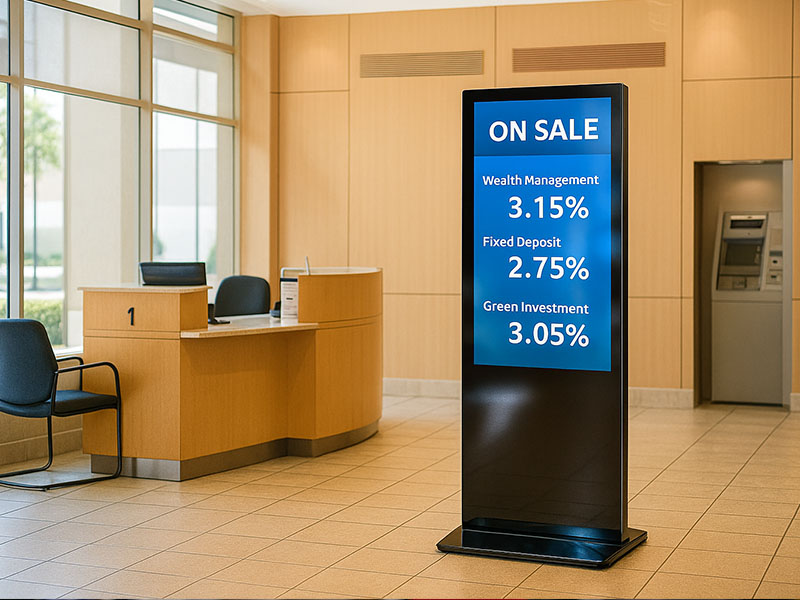 YC-5520FL55″ Floor Standing Digital Signage