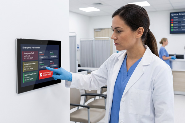digital signage display for hospital waiting rooms