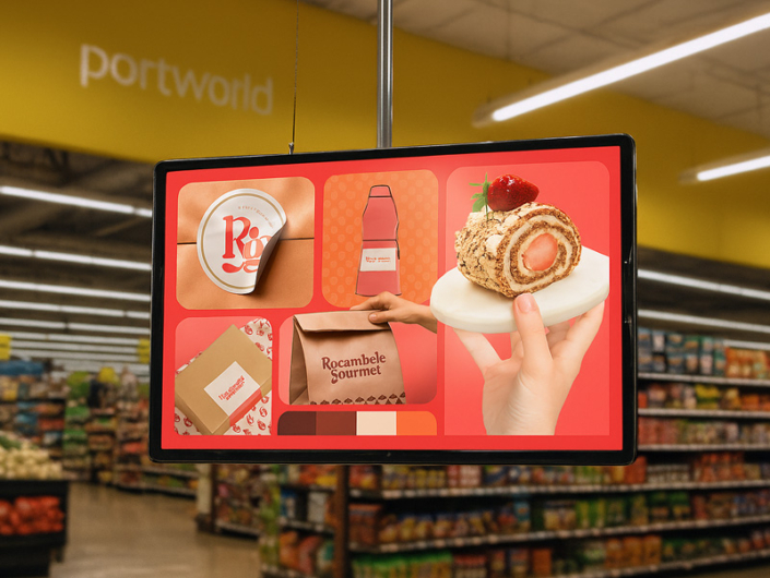 ultra thin hanging advertising screen