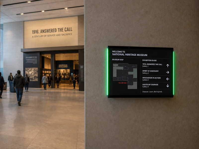Museum Exhibit Interactive Touch Digital Signage Screen