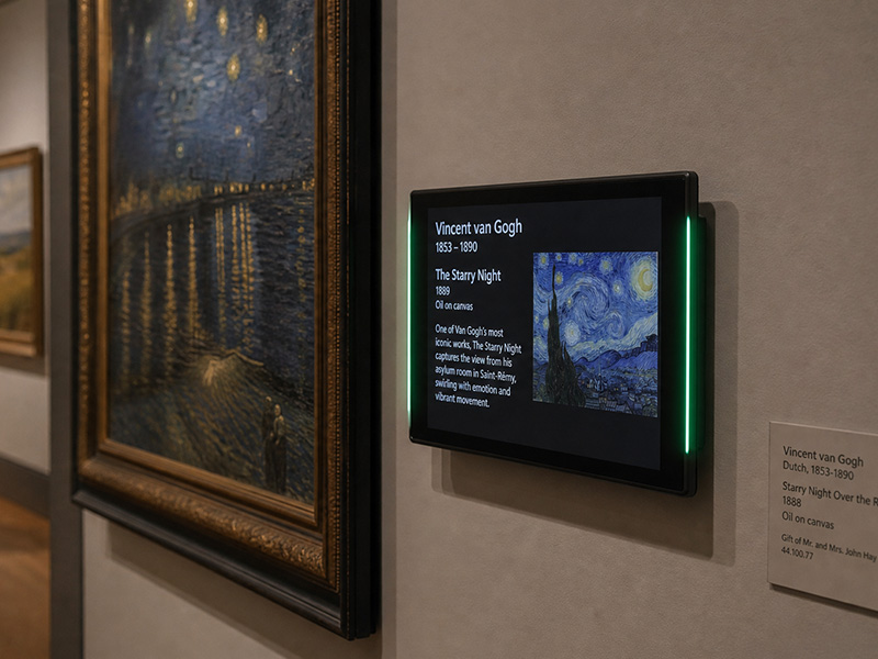 Museum Exhibit Interactive Touch Digital Signage Screen