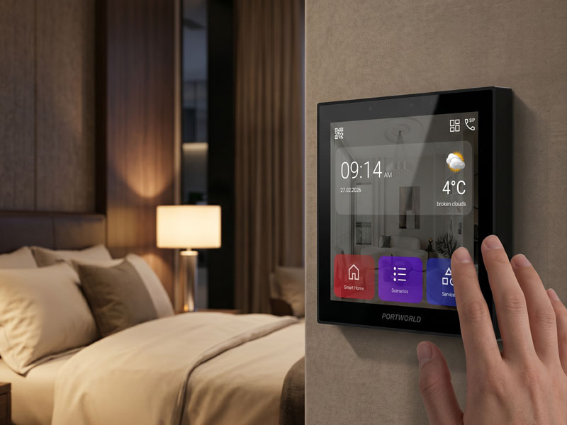 YC-SM41P-KNX 4″ KNX Smart Touch Control Panel