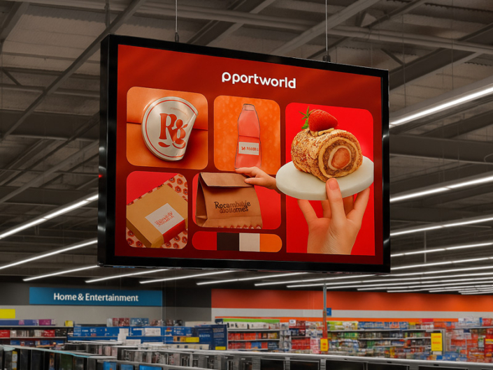 ultra thin hanging advertising screen