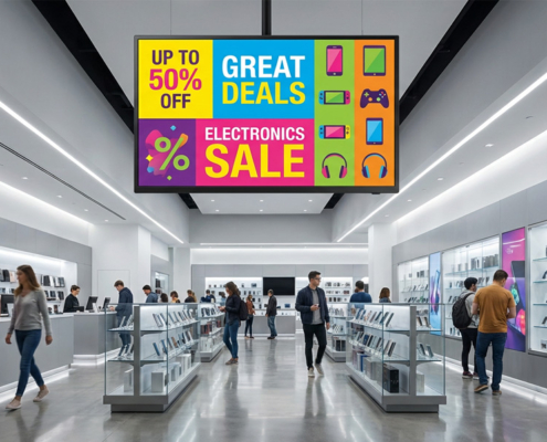 ultra thin hanging advertising screen
