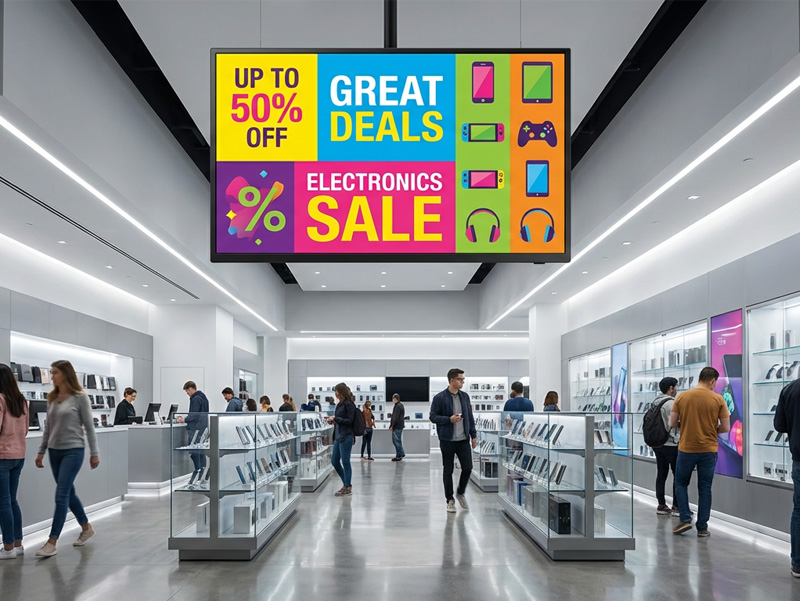 ultra thin hanging advertising screen