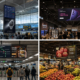 Hanging digital signage for retail